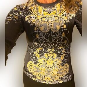 Athleta long sleeve crewneck athletic top size S